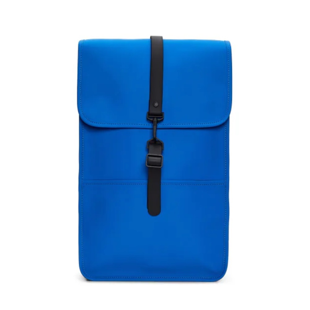 Rains Blue Rolltop Backpack with Black Strap